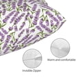 thumbnail image 3 of KLL Lavender Flowers Pillow Covers Envelope Closure,Super Soft and Cozy Fuzzy Fleece Pillow Case Cover (No pillow core） 16"x24", 3 of 5
