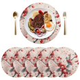 thumbnail image 5 of Ryvnso Berry Hand Drawn Round Plate Mats Dining Table Placemat Set of 4 for Holiday Decoration, 5 of 7