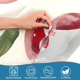 thumbnail image 3 of Yayeee Kitchen Curtains Tier Pair Light Filtering 27"x24" Rod Pocket Short Cafe Window Panel, Cute Cherry, 3 of 7