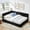 Black + Foam, variant on Full Upholstered Tufted Sofa Bed Frame with Backrest & Armrests,Black