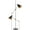 Black/Gold, variant on Safavieh Reed 71 in. H Mid-Century Adjustable Duo Floor Lamp