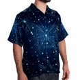 thumbnail image 2 of Cancer Constellation Men's Short Sleeve Beach Button Down Casual Printed Summer Shirts - Unisex, 2 of 6