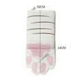 thumbnail image 2 of 1 Pair 3D Non-slip Gloves Cotton Cartoon Animal Cat Paws Oven Long Mitts Microwave Heat Resistant Baking Insulation Gloves, 2 of 10