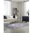 thumbnail image 3 of Rugs.com Francesca Collection Washable Rug – 9' x 12' Dark Gray Flatweave Rug Perfect For Living Rooms, Large Dining Rooms, Open Floorplans, 3 of 6