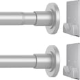 thumbnail image 1 of Matte Shower Curtain Rod Diameter Stainless Steel Adjustable Spring Tension Rods to ; with Holders -Slip Curtain Rods No Drilling( ), 1 of 7