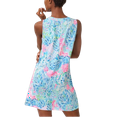 thumbnail image 2 of Lilly Pulitzer Amina V-Neck Swing Dress Multi Sink or Swim Medium, 2 of 4