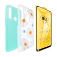 thumbnail image 2 of Funda de Diseño Doble Capa con Vidrio 9D para iPhone 12 mini (5.4) Margaritas con fondo menta Selicell  Funda de diseño doble capa, 2 of 2