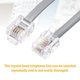 thumbnail image 4 of Uxcell 2 Paquete de Cable Telefónico, Cable de Teléfono de 3.3ft RJ12 6P6C Macho a Macho para Manos Libres en Casa, Oficina, Gris, 4 of 6