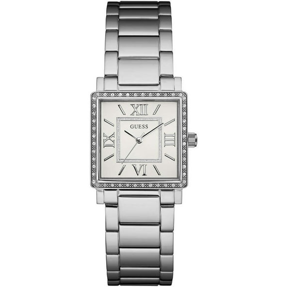 W0827L1,Lady Dress,Stainless Steel,Silver-Tone,Crystal Accented Bezel,30m WR
