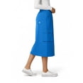 thumbnail image 4 of Medichic Women's Cargo 5-Pocket Scrub Skirt – 34" Length, Knit Waist, Flex Fabric, Black XS, 4 of 4