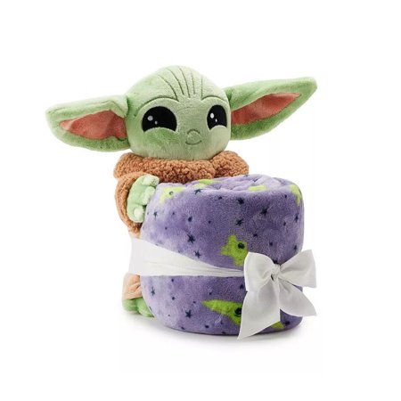 Disney s Star Wars The Mandalorian The Child (Grogu Baby Yoda) Pillow Buddy & Plush Throw Blanket Set 50 x 60