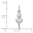 thumbnail image 4 of 14K White Gold Charm Pendant 20 mm 6 Ballerina, 4 of 4