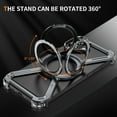 thumbnail image 3 of Magnetic Case for iPhone 16 with 360° Rotating Ring Kickstand, [Compatible with MagSafe] Military-Grade Shockproof All-Metal Bumper with Protective Corners Phone Cover, Gray, 3 of 9