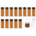 thumbnail image 1 of AFMNQZ Juego de 50 frascos de vidrio ámbar de 5 ml con reductor de orificio y tapa, pequeños viales de aceite esencial (5 ml), 1 of 5