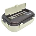 thumbnail image 1 of Stainless Steel Lunch Box, Insulated Bento Box Portable Compartment Multipurpose Food Grade  For Camping For School Green, 1 of 8