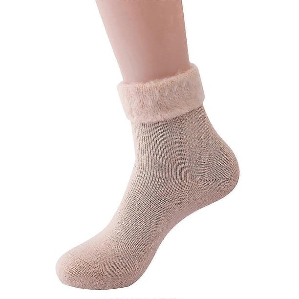 3 Pairs Extra Warm Womens Super Soft Thermal Bed Socks, Fluffy Socks Womens Ideal for Cold Evenings - Fleece Lining, Cosy, Comfortable