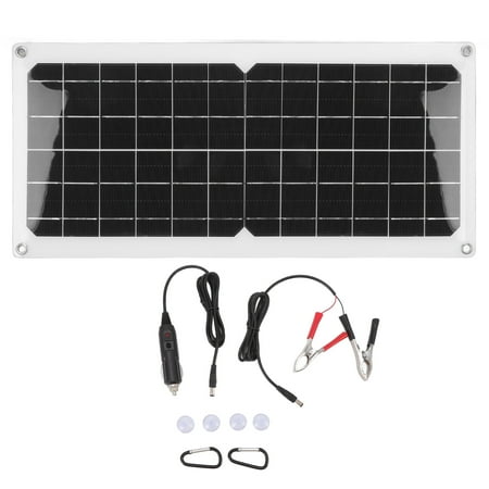 

10W Solar Panel 43.5x20cm Waterproof USB Output Lightweight Solar Panel Charger with Car Cigarette Lighter Suction Cups