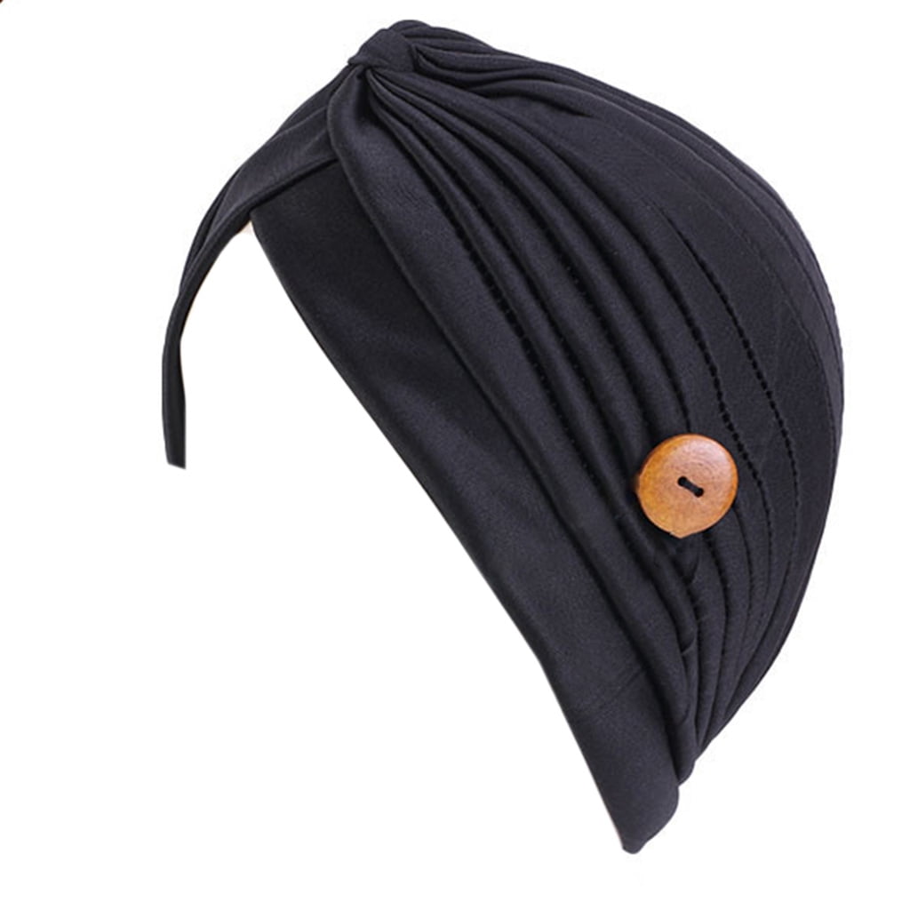 Solid Color Headscarf Hijab Bonnet Hat 