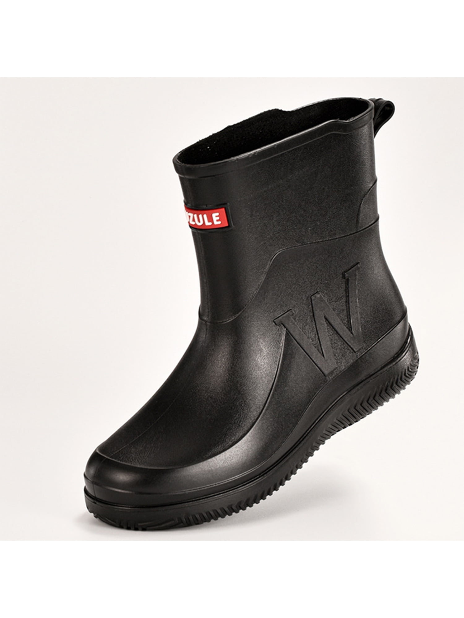 Rotosw Men's Rain Boots Mid Calf Rubber Boot Slip Resistant Garden