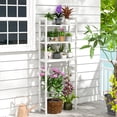 thumbnail image 2 of Giantex 3-Tier Metal Bathroom Organizer, Freestanding Over The Toilet Storage Rack w/Anti-Tippling Devices, White, 2 of 8