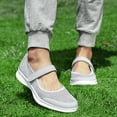 thumbnail image 7 of GUOBIOZIY Women's Walking Shoes Lightweight Slip on Travel Sneakers Slip on Shoes for Women(Grey,7), 7 of 7