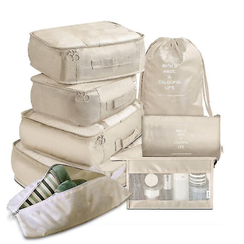 Organisateur De Valise Compressible Set De Sacs De Voyage - L9020 - 8 Cubes De Rangement Pour Valise Organisateur Valise Compression