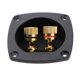 thumbnail image 2 of 2 Piezas Heimwerken Car Stereo Altavoces de 2 Vías Terminal de Caja forma forma forma Doble Enlace Hugo Conector terminal, 2 of 8