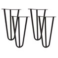 thumbnail image 1 of Hairpin Furniture Leg, Easy Installation Lightweight Stable Hairpin Legs 4PCS Iron  for Nightstand for Desk, 1 of 8