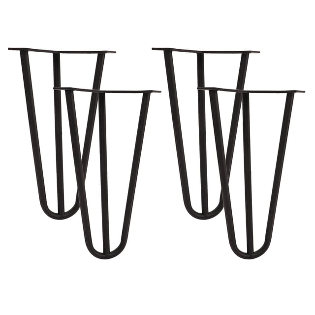 Hairpin Furniture Leg, Easy Installation Lightweight Stable Hairpin Legs 4PCS Iron for Nightstand for Desk