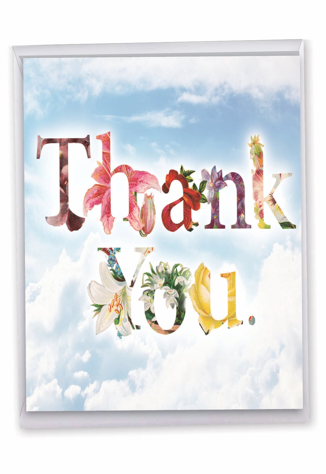 Jumbo 'Thank You' Greeting Card with Envelope (8.5 x 11 Inch) by