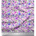 thumbnail image 1 of Soimoi Cotton Jersey Fabric Leaves & Floral Artistic Printed Fabric 1 Yard 58 Inch Wide, 1 of 3