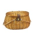 thumbnail image 2 of Northlight 16" Hand Woven Willow Polka Dotted 2-Person Picnic Basket and Accessory Set - Brown, 2 of 2
