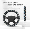 thumbnail image 3 of Uemuo Football Printed Car Elastic Steering Wheel Cover - Universal Car Accessory for Diverse Cars Anti-Slip, and Comfortable- 15", 3 of 8