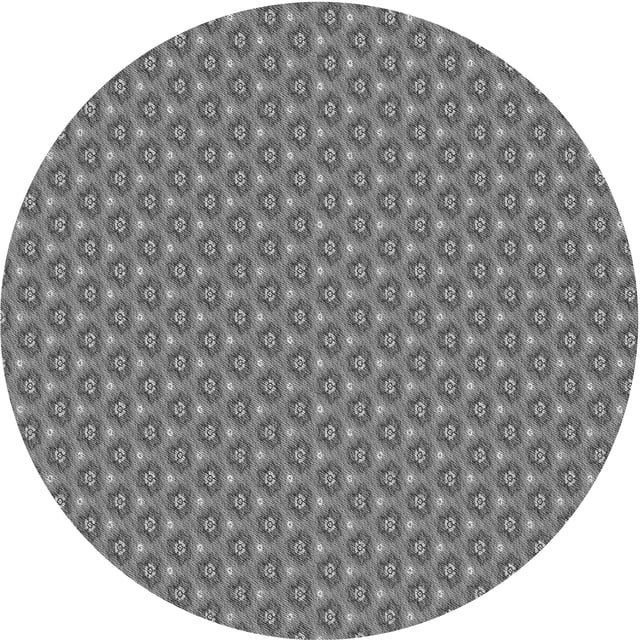 Ahgly Company Tapis d'Intérieur Lavables en Machine, Ronds, Transitionnels, Gris Carbone, Ronds de 8'