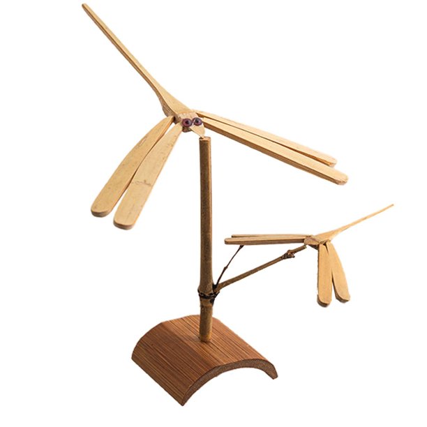 de equilibrio, juguete de volador, decoración de escritorio educativa, hélice de bambú, juguete de de bambú para regalo marrón mayimx Juguetes de libélula