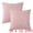 Pink, variant on Unique Bargains Short Plush Solid Living Room Decorative Pillow Covers (2 Count) White 12" x 20"