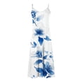 thumbnail image 2 of TaTaai Womens Fashion Printed Round Neck Spaghetti Strap Maxi Dress Elegant Casual Soft Breathable Fabric Daily Dating Holiday Party Outfits Gift, 2 of 5