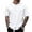 White, variant on JIAYUE Men's T Shirt Summer Ice Silk Mesh Solid Color Short Sleeve Loose Fit Crew Neck Sports Tops Breathable Activewear For Seniors Wear