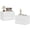 White, variant on Costway 1 PCS Modern Floating Nightstand, Wall Mounted Bedside Table with 2 Storage Drawers Gray