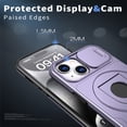 thumbnail image 2 of AUshell for iPhone 14 Case, Slide Camera Window Compatible wth MagSafe Rotating Kickstand Ring Silicone Military-grade Drop Resistant for iPhone 14(6.1" 2022) Magnetic Shockproof Shell, Purple, 2 of 6
