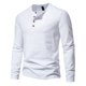 thumbnail image 4 of Jersey de botones de moda informal para hombre: camiseta estampada de manga larga, material de poliéster, uso diario/laboral, 4 of 6