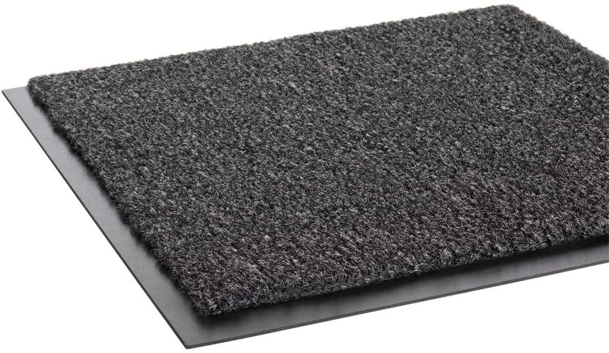 Textured Pattern Bertech Anti Fatigue Vinyl Foam Floor Mat 3 Wide x 5 Long x 3/8 Thick Bevelled on All Four Sides Made in USA Black 