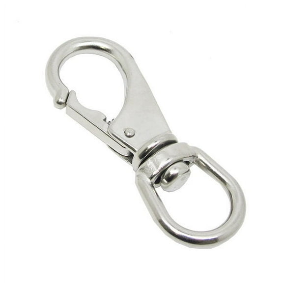 Stainless Steel Swivel Eye Snap Hook Marine Clip Size #1, 3-5/16" x 1-1/8"