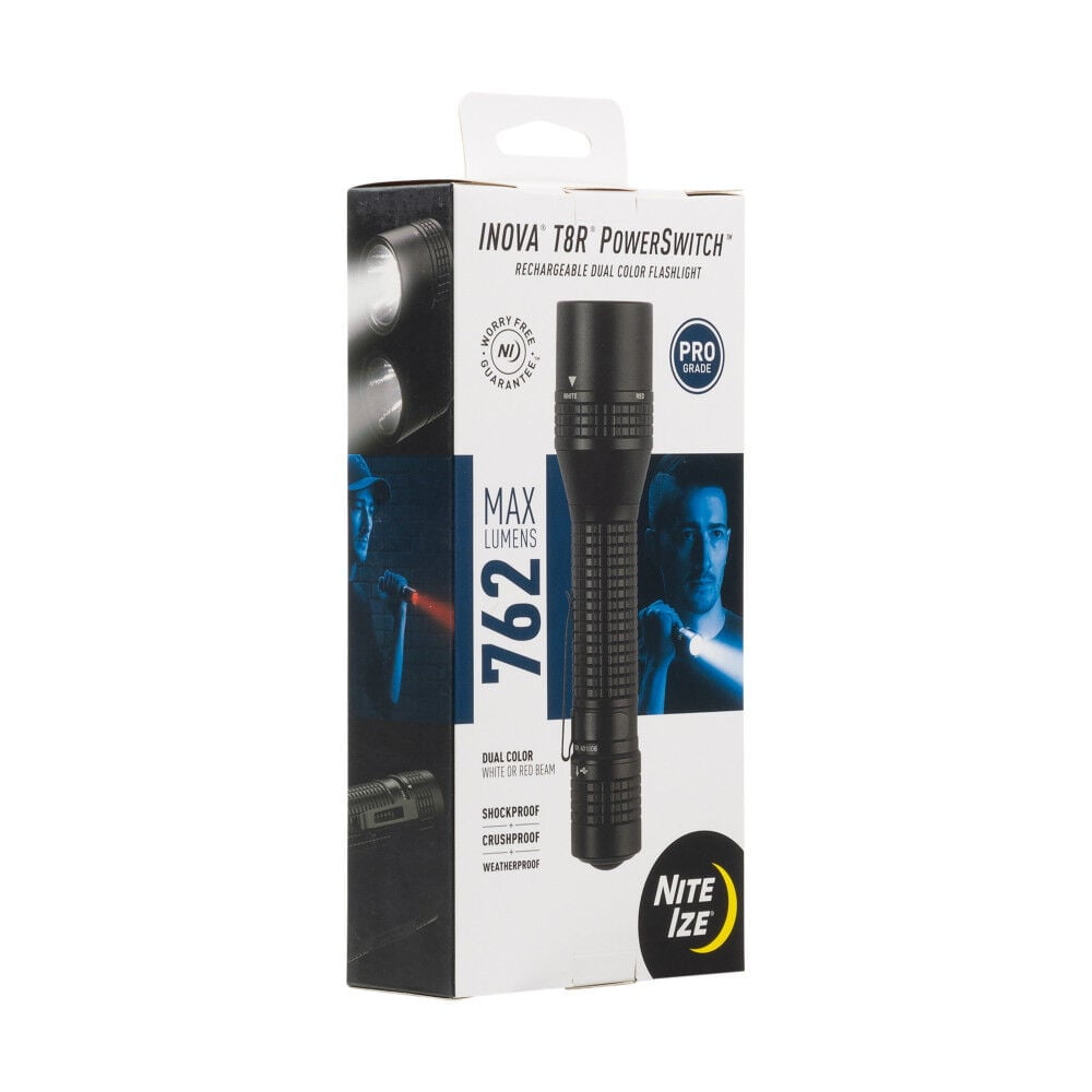 Nite Ize Inova T8RA PowerSwitch Rechargeable Dual Color LED Flashlight