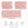thumbnail image 4 of Strawberry White Flower Pattern Pillowcase Queen Size 30''x20'' Satin Double-Sided Print Soft Wrinkle Resistant, 4 of 9
