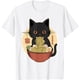 thumbnail image 1 of Cat Ramen - Camiseta de anime con gráficos divertidos japoneses Kawaii Cat, Blanco, XX-Large, 1 of 2