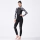 thumbnail image 5 of Naiovety Trajes de buceo DiveSail, traje de buceo para hombres y mujeres, traje de neopreno de manga larga, pantalones largos, mono para buceo, Deportes acuáticos Mujer Negro/Blanco L Naiovety OD003283-08, 5 of 6