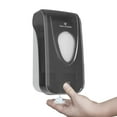 thumbnail image 6 of Manual Soap and Hand Sanitizer Dispenser by Oasis Creations, Liquid or Gel, Soap Dispenser Wall Mount, 1000ml/33oz. Commercial or Residential – Black Smoke, 6 of 8