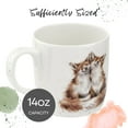 thumbnail image 6 of Royal Worcester Wrendale Design Bedtime Kisses 14 Ounce Bone China Mug - Foxes, 6 of 7