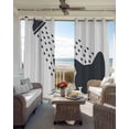 thumbnail image 4 of Cats Showering Blackout Curtains 63 Inches Long, Modern Abstract Art Funny Animals Thermal Insulated Black Out Curtains, Darkening Window Curtain Drapes for Bedroom Living Room 42"x63" 2 Panels, 4 of 9